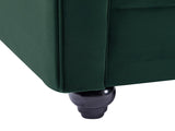 Vente-unique - Canapé 2 Places en Velours Vert Chesterfield