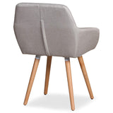 Chaise/Fauteuil scandinave Frida Tissu Gris Foncé