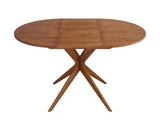 Ragaba Ronde Extensible Table à Manger 90cm Jubi Bois Chêne
