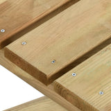 Yongdu Table de Jardin,Table de Jardin Exterieur,Table de Jardin Terrasse,Table à Dîner de Jardin Table de Jardin 110x79x75 cm Bois de pin imprégné