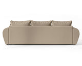 AXLIVING Malatya Big Canapé avec fonction couchage Canapé-lit Marron clair 246 cm