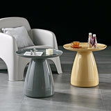 Table D'appoint Ronde en Plastique pour Canapé, Table Appoint Moderne pour Les Espaces Étroits Et Petits, pour Bureau, Salon, Chambre À Coucher, Table Basse (Color : Yellow)