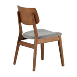 HOMN LIVING Pack de 2 chaises Susi en Noyer, Bois Massif, 49 cm (Largeur) 52 cm (Profondeur) 82 cm (Hauteur)
