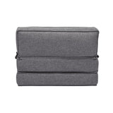 Miliboo Chauffeuse 1 Place Convertible en Tissu Gris Katy