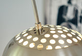 VOLERO' ; Lampe à arc Athena, Base en marbre, Tige télescopique de section rectangulaire.(Blanc)