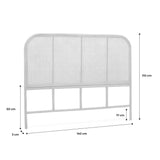 sweeek - Tête de lit en rotin Naturel et cannage. L 140 x P3 x H110cm