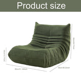 Mavdecll Chaise Longue Au Coin du Feu Togo, Fauteuils Poires Compressés, Canapé Vert Au Coin du Feu, Canapé De Sol Paresseux, Matériau en Daim Doux, pour Dortoir, Salon, Chambre À Coucher, Bureau