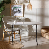 Kare design - Table bistrot marbre Ovale 120x60 cm