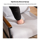 Chaise d'appoint moderne du milieu du siècle avec cadre en métal et revêtement en cuir nappa, chaise de salon élégante pour salon, fauteuil doux avec motif pied-de-poule