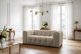 BALOO Canapé 2 Places 200cm - Design Moderne & Grand Confort Tissu Moly (Beige)