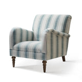 HULALA HOME Fauteuil, Fauteuil, Chaise rembourrée Confortable avec Pieds en Bois Massif, Chaise Longue pour Salon et Chambre à Coucher (Blue)