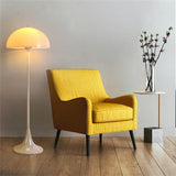 Lampes Standard de Salon Lampadaire Moderne pour Salon Champignon Semi-Circulaire pour Chambre Abat-Jour Rond en Acrylique Blanc Champignon Lampe de Lecture sur Pied pour Coin de c