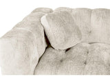 Habitat et Jardin Canapé Droit en Tissu Chenille Vendome - 3 Places - Beige