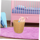 IMIKEYA Poubelle tissée corbeille de rangement Panier de rangement en rotin corbeille à papier en osier panier de fleurs tressé bacs de rangement panier de bureau panier tressé