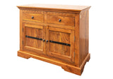 MASSIVMOEBEL24.DE Buffet - Bois Massif d'acacia laqué (Miel) - Style Colonial - Oxford #0424