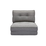 Miliboo Chauffeuse 1 Place Convertible en Tissu Gris chiné Sally