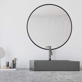 Decorline Adelina Miroir circulaire Noir 76,2 x 76,2 cm