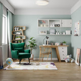 Vesgantti Fauteuil en Velours avec Oreiller Lombaire Fauteuil Scandinave Chaise Fauteuil Relax Confortable Pieds en Métal pour Salon Chambre 67 x 82 x 89 cm Charge Max. 180kg - Vert