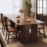 NCLOYN Chaises de Salle à Manger Windsor, Chaise de Cuisine en Bois Massif avec Dossier à Barreaux, Chaise de Ferme en Chêne pour Salle à Manger, Cuisine, Restaurant(4 Pack, Walnut)