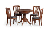 Julian Bowen Table à Manger Ronde à Ovale Extensible Canterbury, Acajou, Brown