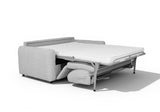 DecoInParis Canapé Convertible Express 3 Places en Tissu Gris ISANDRO