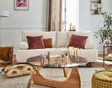 Bestmobilier - Canapé Convertible avec Coffre Cristal en Velours Côtelé - Canapé Lit - Sofa Beige 3 Places - Salon