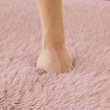 KOMHTOM Canapé Modulaire d'angle en Peluche, Canapé Profond Confortable Moderne pour Salon, Bureau, Rampe Courbée, 291 x 104 x 73cm (Rose)