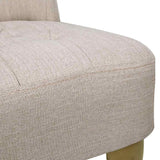vidaXL Fauteuil de Style France 2 pcs Crème Tissu