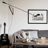 applique murale bras long extensible 115cm Applique à bras pivotant réglable avec interrupteur et prise Lampe de lit Lampes de lecture murales Étude de chambre E27 Lampe de chevet Lampe de lecture