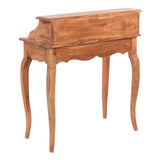 DESIGN DELIGHTS Napoléon en bois massif vintage - 80 x 92 x 40 cm (l x H x P) - Acajou - Style shabby - Bureau de style colonial - Couleur : 08 miel ciré