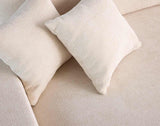 Lisa Design - Pivoine - canapé Droit 3 Places - Convertible avec Coffre - en Velours texturé, Beige