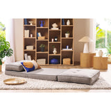 Miliboo Chauffeuse 1 Place Convertible en Tissu Gris chiné Sally