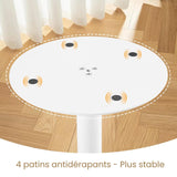 buybyroom Table Ronde Salle Manger Table a Manger Ronde Blanche für Küche, Esszimmer, Wohnzimmer und Büro für 2-4, 80cm, Blanc