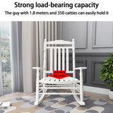 Fauteuil rokincher à bascule extérieur,rocking chair adulte bois extérieur,fauteuil relax,Dossier haut, accoudoirs larges, convient pour la cour, le jardin, l'intérieur, la pelouse ( Color : Wood colo