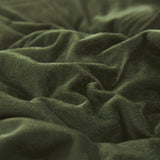 Cottonight Parure de lit 3 pièces en velours vert militaire – Literie pelucheuse vert olive – Couverture verte foncé, moderne d'hiver chaude pour homme et femme