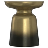 SIMPLIHOME Toby Table d'appoint Industrielle Moderne en métal de 43,2 cm de Large, ombré doré/Noir, entièrement assemblée pour Le Salon et la Chambre à Coucher