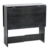 Table de Bar Table Pliante avec 2 Abattants, en Panneaux de Particules Melaminés,Table de Cuisine Salle a Manger Pliable Amovible Tres Pratique en Panneaux de Particules,103 * 76 * 73.4cm (Noir)