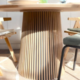 HOMIFAB Table à Manger Ronde en Bois 4 Personnes - diamètre 120 cm - Ada