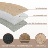 BEIMO Tapis de Salon Shaggy Tapis Chambre Moderne à Poils Longs et Moelleux, Grand Doux Tapis de Sol Pelucheux Dessous Antidérapant, Beige Sable, 160x230cm
