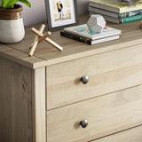 Vida Designs Panama Commode de Chambre en pin ciré Massif à 4 tiroirs, Bois, Naturel