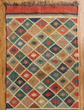 THE PIKKU INTERNATIONAL Kilim P-KLM19 Tapis rectangulaire en laine et jute tissé à la main pour maison moderne, salon, chambre à coucher 180 x 240 cm