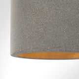 Paco Home Luminaire à suspension, E27, luminaire pour séjour, salle à manger, cuisine, réglable en hauteur, Couleur: Béton-gris pierre, Ampoule: Sans ampoules