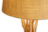 Levandeo 97046 Lampe sur pied en bois flotté Marron 155 cm