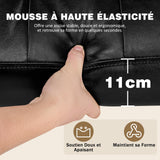 Hellove Fauteuil Salon en Métal, Fauteuil Design Rétro avec Pieds Métalliques Noirs, Chaise Simili Cuir PU avec Accoudoirs et Dossier Confortable Modern pour Salon Chambre, Noir