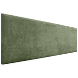 DHOME Tête de lit en Velours Côtelé uni Haute Gamme Moderne Tête de lit Capitonnée, Chambre de Luxe, Rembourrée (Vert forêt, 160cm)