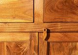 MASSIVMOEBEL24.DE Buffet - Bois Massif d'acacia laqué (Miel) - Style Colonial - Oxford #0424