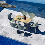 PIPIPOXER Lot de 4 chaises scandinaves, pour Salle à Manger, Bureau, Cuisine, Salon, Salle de Réunion, Jardin, Vert Clair
