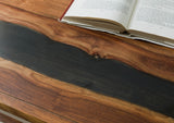 Ancona #201 Table Basse en Bois de sheesham - laqué/Brun foncé 115x60x45