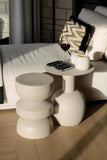Kick Collection Table d'appoint Jon - Bruin - Moderne et de Haute qualité - Métal - Disponible dans de Nombreuses Couleurs
