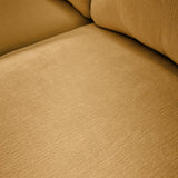 sweeek - Canapé 2 Places déhoussable Tissu Ocre L 198 x P 88 x H 85cm - Neo